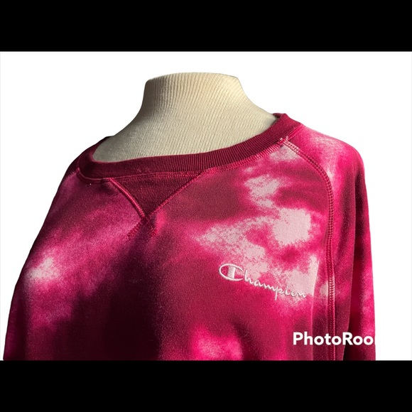 Champion campus tie-dye French Terry sweatshirt size 4X/pink - Picture 5 of 6